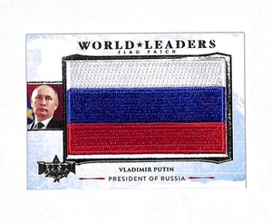 安倍晋三　WORLD LEADERS FLAG PATCH CARD 2016 安倍晋三 WORLD LEADERS FLAG PATCH CARD 2016 安倍晋三 WORLD LEADERS