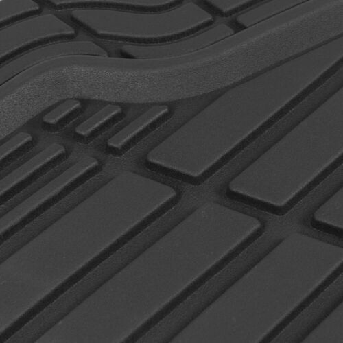 CAT® 4pc All Weather Floor Mats for Trucks Cars Black Tough Rubber Deep Channel - Bild 6 von 8