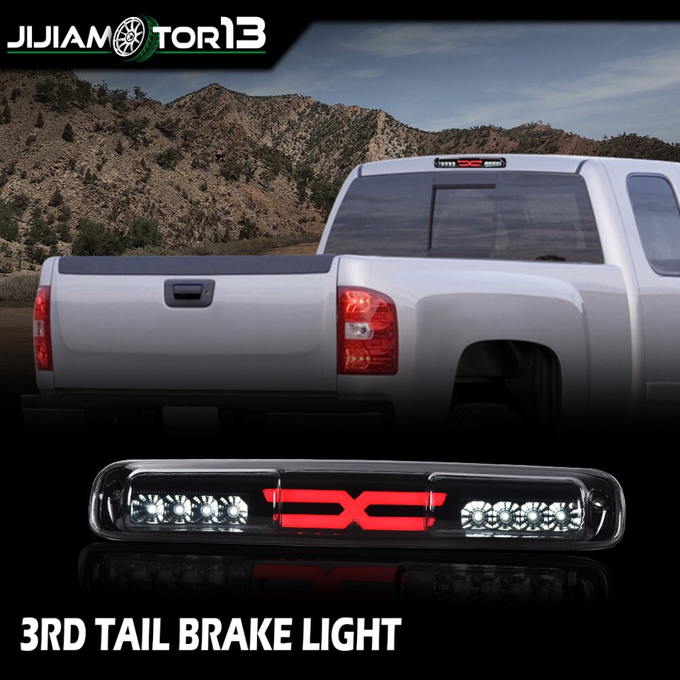 Feu Stop Arrière LED Fumé Pour Silverado/Sierra 99-07 - Compatible 3rd Brake Light, Neuf