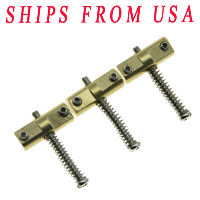 KAISH Vintage Compensated Tele Bridge Brass Saddle Set Telecaster Saddles