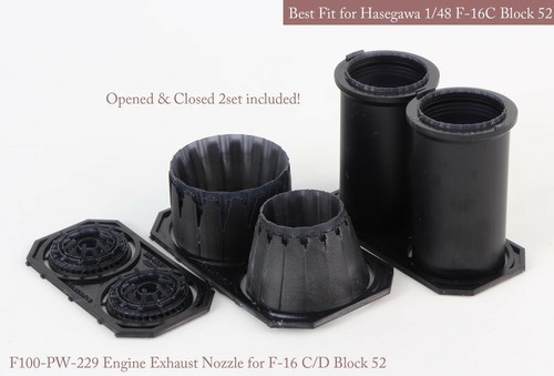Mk.I Design MA48061 1/48 F-16C/D Block.52 P&W Nozzle & Burner for Hasegawa - Picture 12 of 12