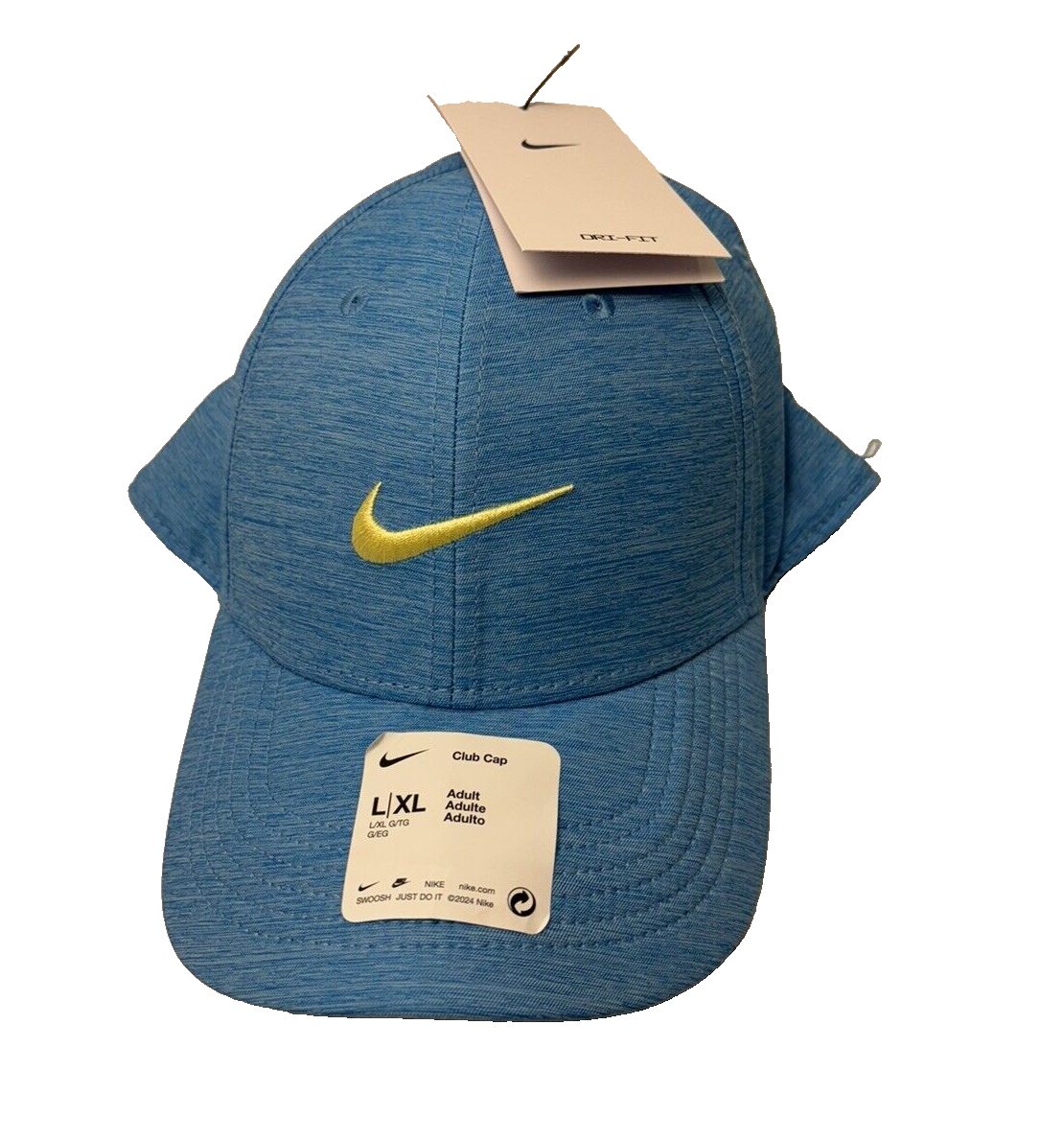 New Nike Golf Club Cap Unisex Hat Blue Adjustable L/XL FB6451-407
