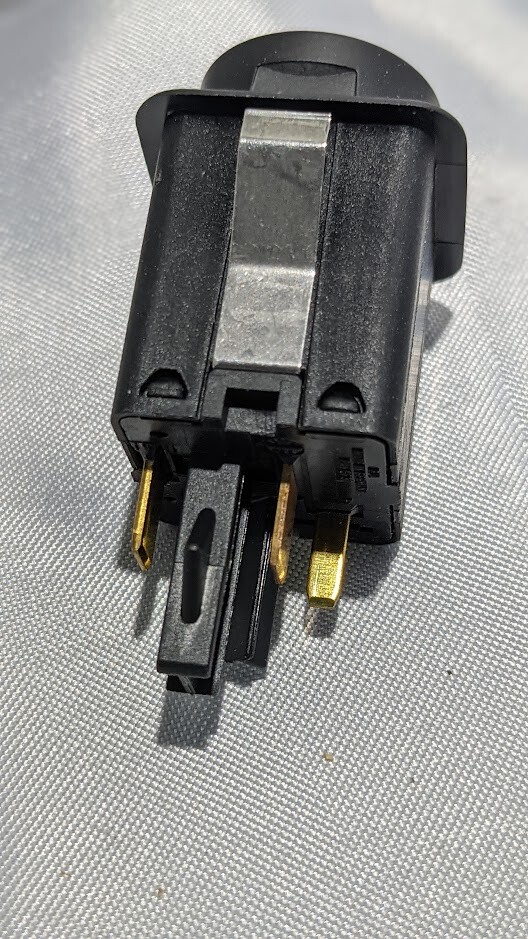 FERRARI 360 SPIDER PARTS EMERGENCY LIGHT SWITCH AT CENTER CONSOLE 229350