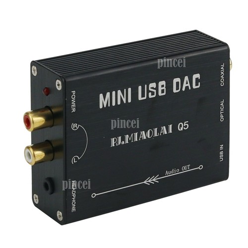 Carte son externe PJ.MIAOLAI Q5 DAC Hifi USB sortie optique coaxiale analogique - Photo 7/8
