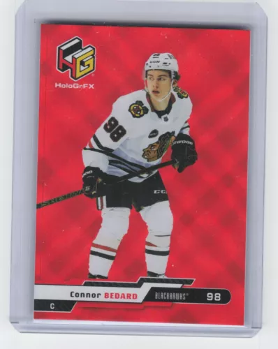 2023-24 Upper Deck Extended Connor Bedard HG-1 Holo GrFx Rookie Red 