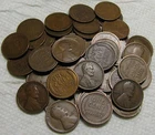 1 ROLL OF 1915 P PHILADELPHIA LINCOLN WHEAT CENTS FROM PENNY COLLECTION LOT SET