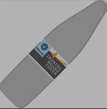 SAVUK Ironing Board Cover & Pad Standard Size Silicone Coated 4 Layer 15x54 Grey