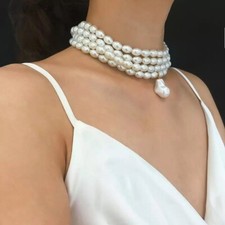 pearl baroque pearl choker necklace
