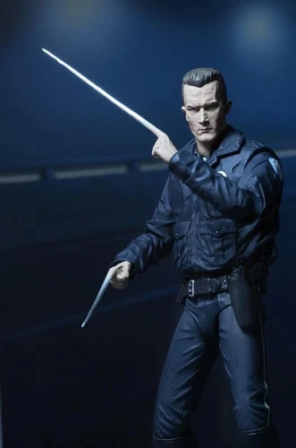 NECA Terminator 2: Judgement Day T-1000 Motorcycle Cop Action Figure Model Toy - Picture 5 of 23