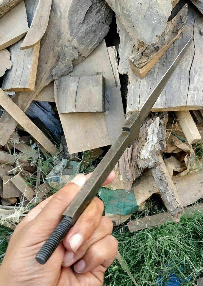 DAMASCUS STEEL VIKING SWORD FULL TANG BLANK BLADE FOR SWORD MAKING 32” INCH - Image 4 of 4