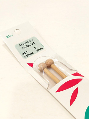 US 7 KA Classic High Quality Bamboo Knitting Needles Japan Kinki Amibari Co 9''