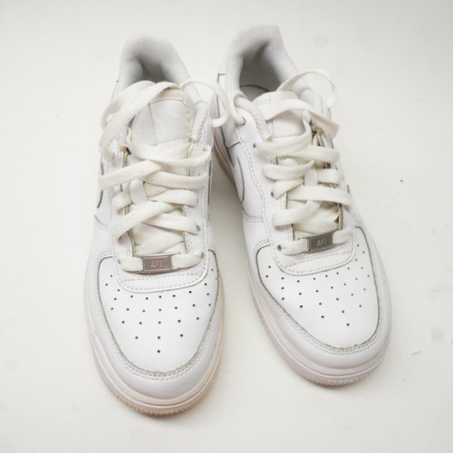 Nike Air Force 1 One Parte Superior Baja Blanco Retro Juvenil GS Zapatos Tenis Niños 4Y - Imagen 4 de 9