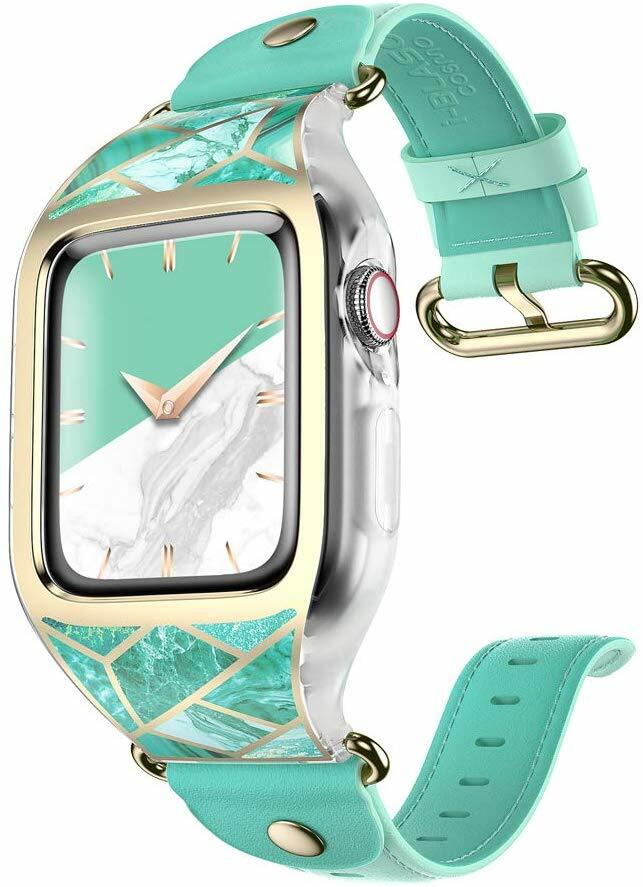 For Apple Watch iWatch 44 mm i-Blason Cosmo Bumper Case Cover +Strap  Bands