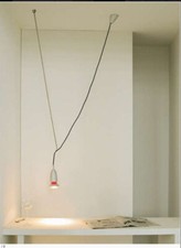 Lampada telescopica in alluminio Viabizzuno mod.Alva Line da soffitto - anni '90