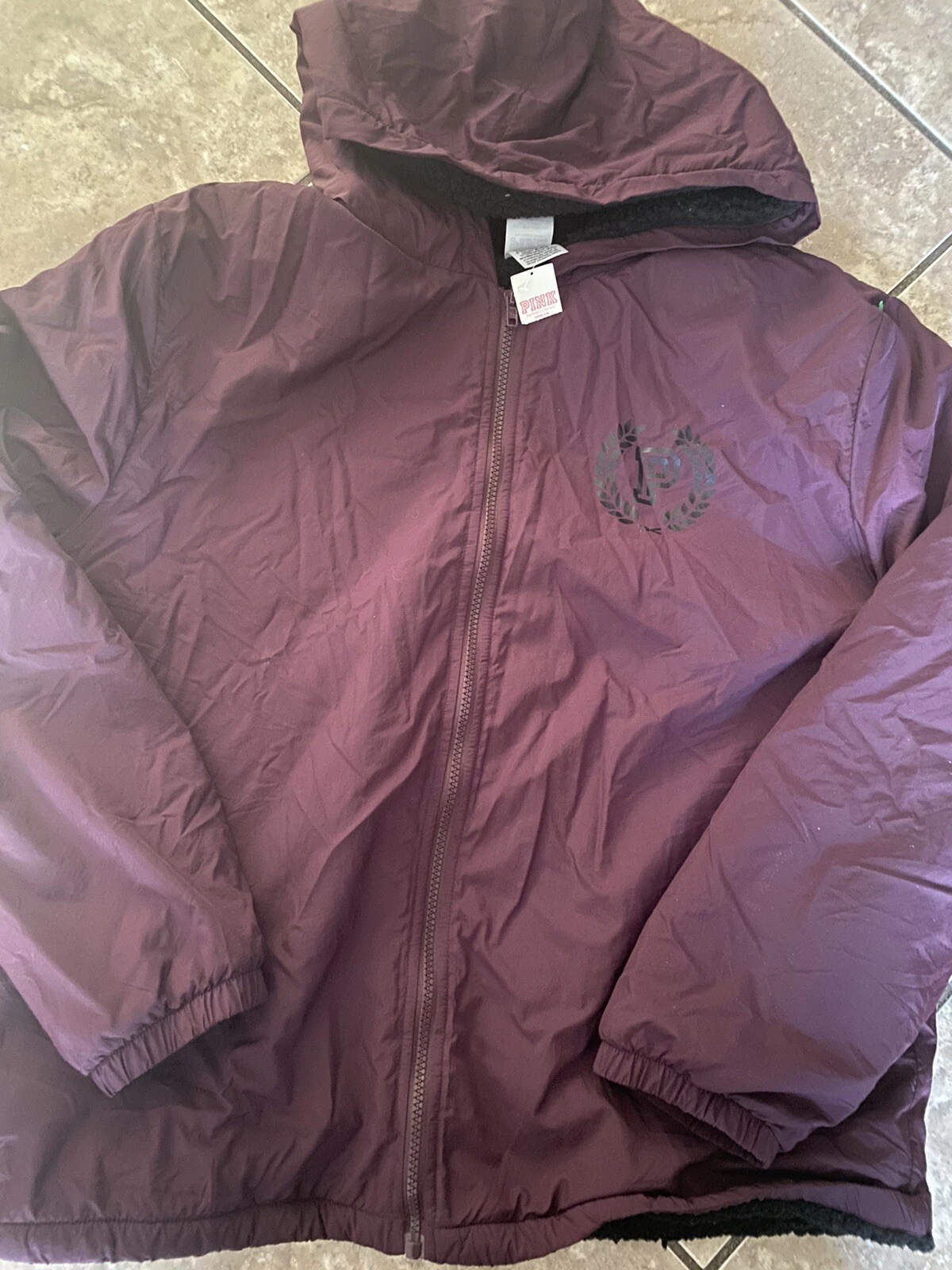 UNDERCOVER Victoria's Secret Rosa M L Giacca Calda Capispalla Borgogna