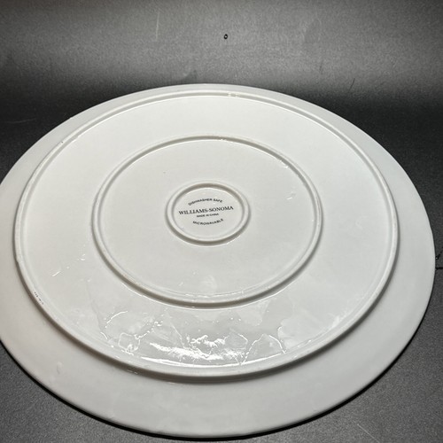 Plato para servir Williams Sonoma banda de conejito ronda de Pascua 13" tejido de canasta 2009 - Imagen 10 de 11