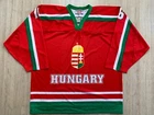 IIHF HUNGARY Game Worn Ice Hockey Jersey Shirt Size XL TACKLA #16 Very Rare