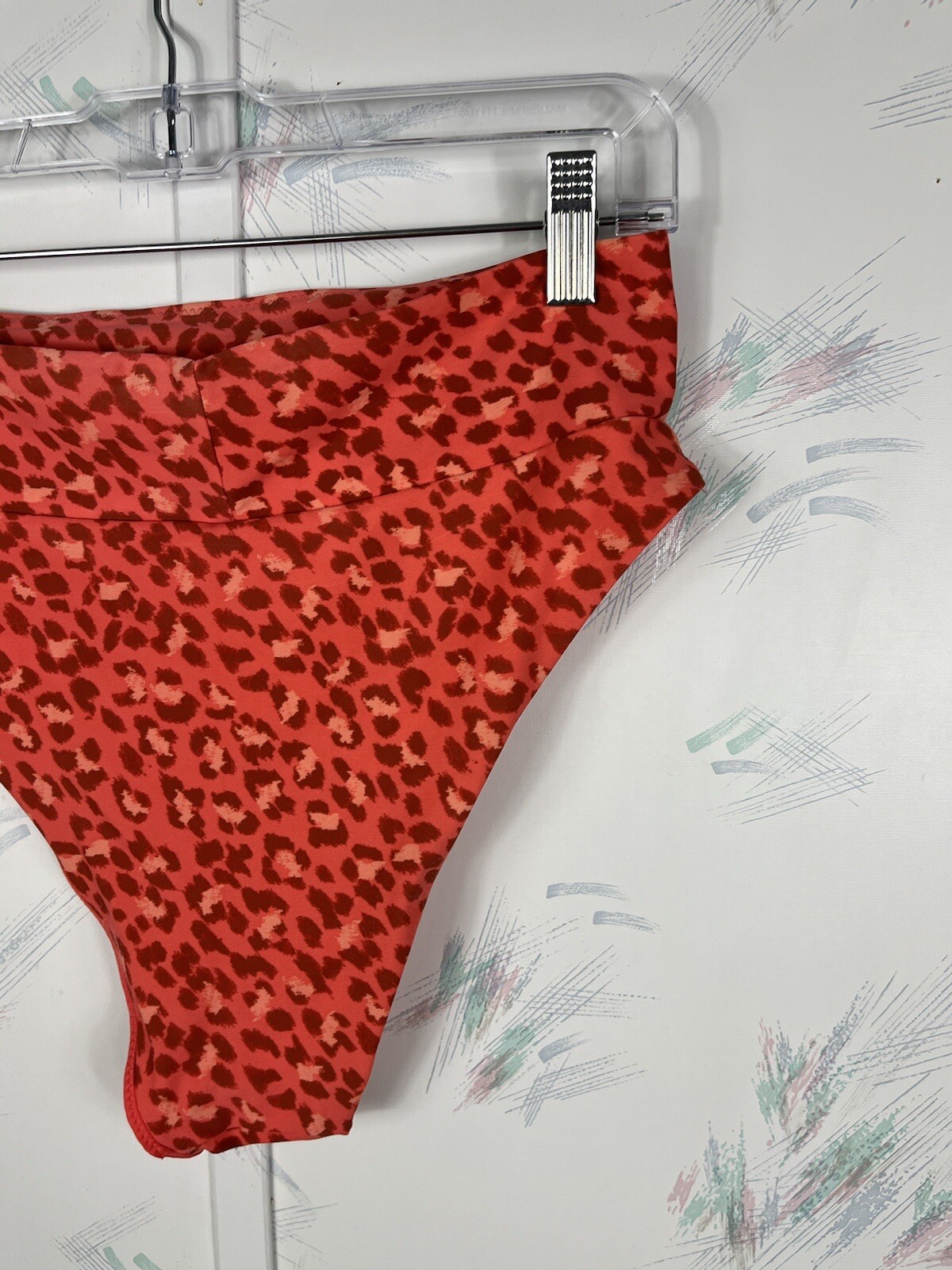 Aerie High Cut Cheeky Bikini Swim Bottoms Leopard Che… - Gem