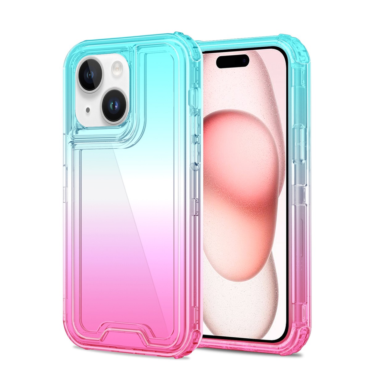 For Apple iPhone 14 Pro Max Hybrid 3in1 Two Color Tone For Apple iPhone 14 Pro Max Hybrid 3in1 Two Color Tone