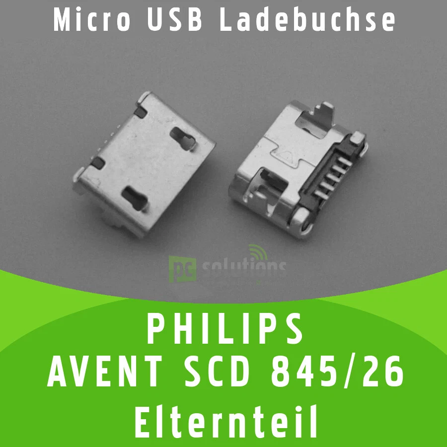 ✅ PHILIPS AVENT SCD 845/26 ELTERNTEIL Micro USB Ladebuchse Buchse Port Connector