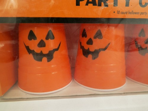 Halloween Party Cups String Lights Jack-O-Lantern Orange Solo Cup 8.5 Feet New - Picture 2 of 4