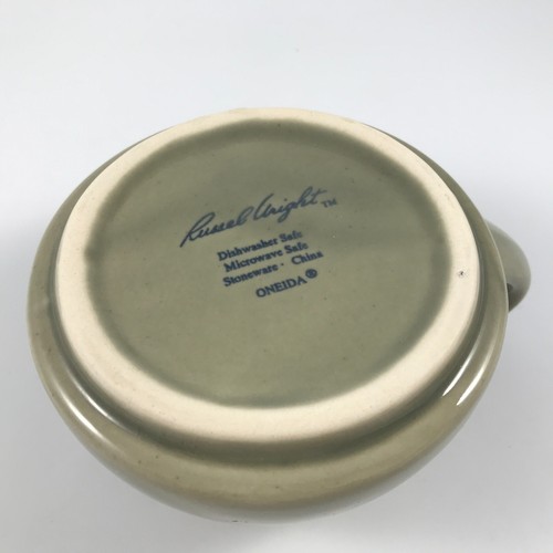 ONEIDA RUSSEL WRIGHT "OYSTER GRAY" FAMILY SIZE CREAMER - Ceramic, Stackable - Picture 5 of 6
