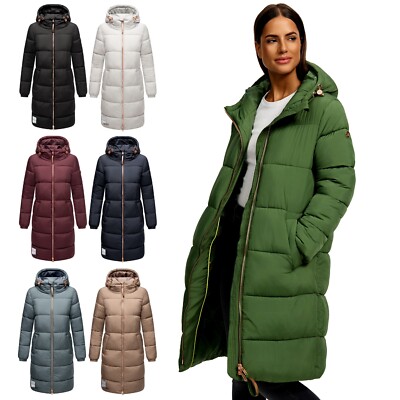 Marikoo Damen Winter Jacke Stepp Parka Winterjacke Mantel gesteppt