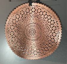 Rose Gold Medalion Charger round placemat Opalhouse 15 In 
