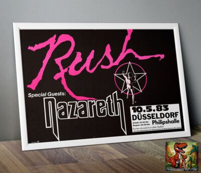 Rush Nazareth 1983 Repro Tour Foto / Poster bis 36''