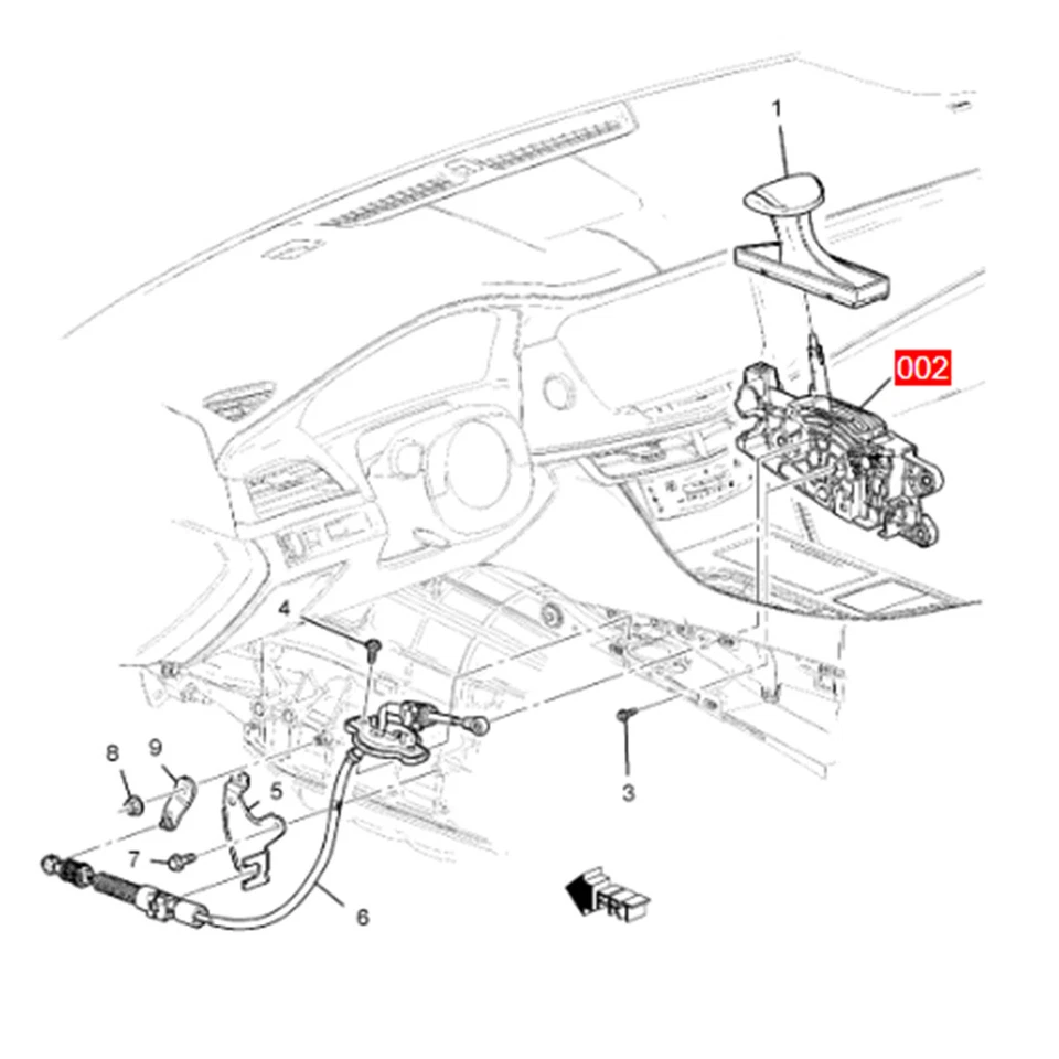 Selector de palanca de cambios de transmisión OE para Cadillac CT6 2016-2018 Foto 4 de 4