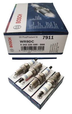 4 OEM BOSCH Plugs Spark Plug Kit For BMW 1984 1985 E30 318i / 1977-1983 320i E21
