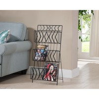 Kings Brand Furniture Black Finish Metal 3 Tier Magazine Rack Stand on sale Kings Brand Furniture Black Finish Metal 3 Tier Magazine Rack Stand on sale