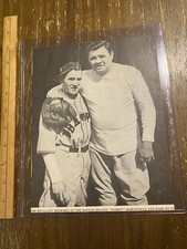 Babe Ruth Baseball Magazine Picture Cut Out Boston Braves Rabbit Maranville Rare