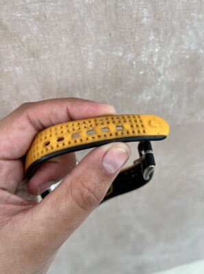Nike Triax Fury WG06-4000 Yellow Silver Tone Digital Display