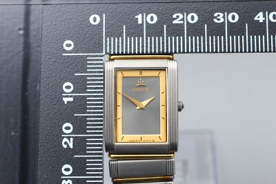 N MINT】 Vintage SEIKO CREDOR 2F70-5140 Titanium x 18KT