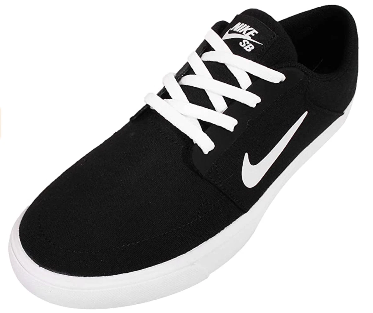 Nike SB Portmore CNVS Black White 723874 001 Mens Size 10 Casual