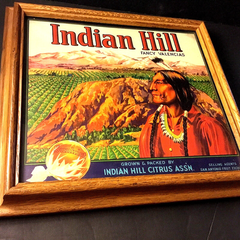 Framed Indian Hill Fruit Label 
