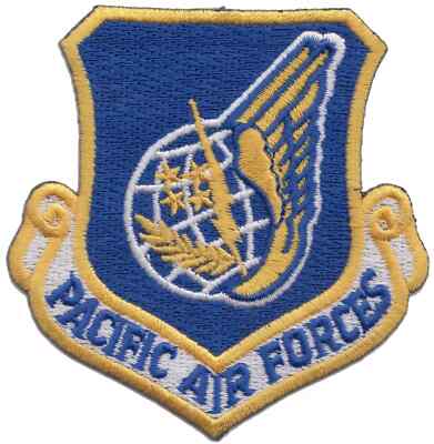 Pacific Air Forces US Air Forces gestickter Aufnäher Abzeichen - LETZTE PAAR