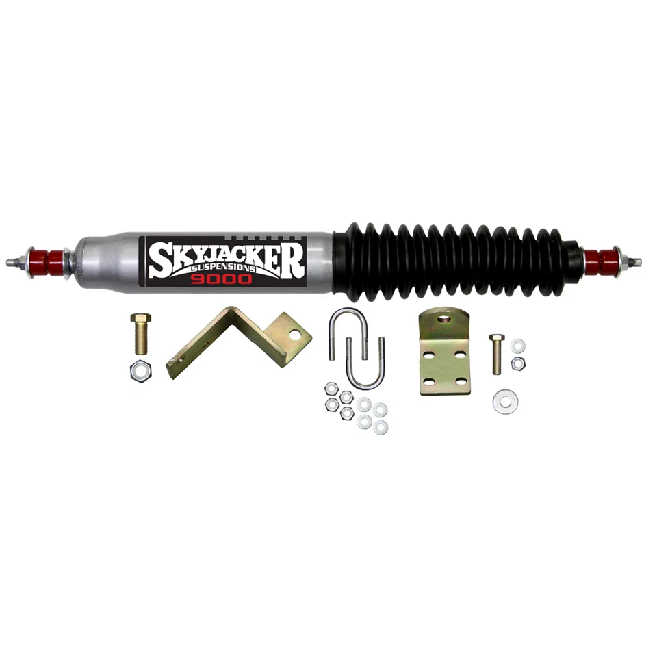 Skyjacker Steering Stabilizer Single Kit Silver W/ Black Boot For Chevrolet, GMC - Image 3 of 4