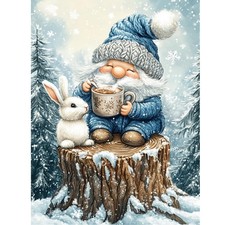 Gnome Diamond Art Kits for Adults,5D 11.8 x 15.7 x 0.1 inches, QD68