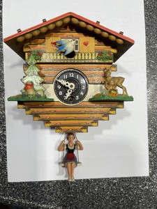 Vintage German Bouncing Girl Clock