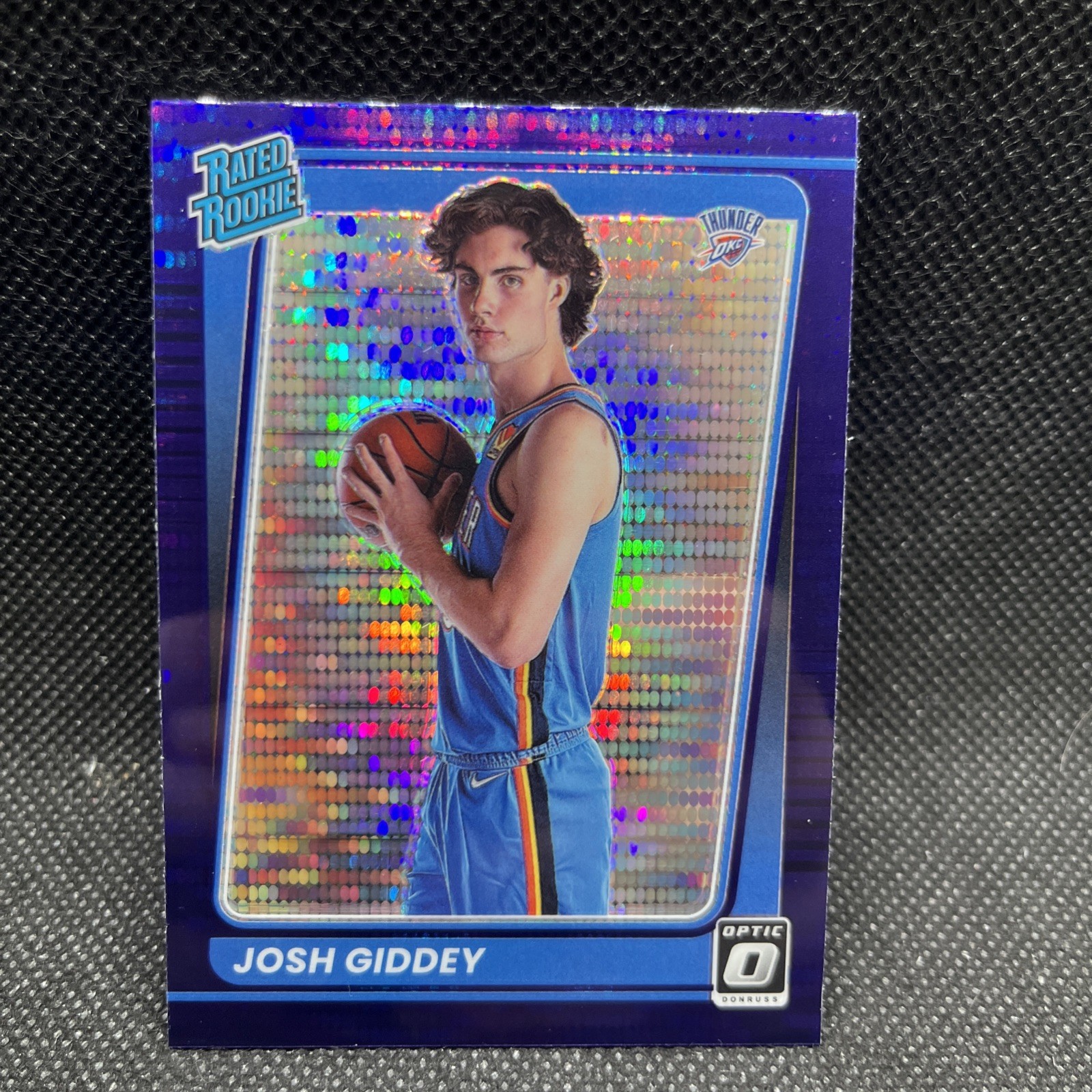 2021-22 Optic Josh Giddey Target Purple Pulsar Prizm Rated Rookie RC #152 (B)