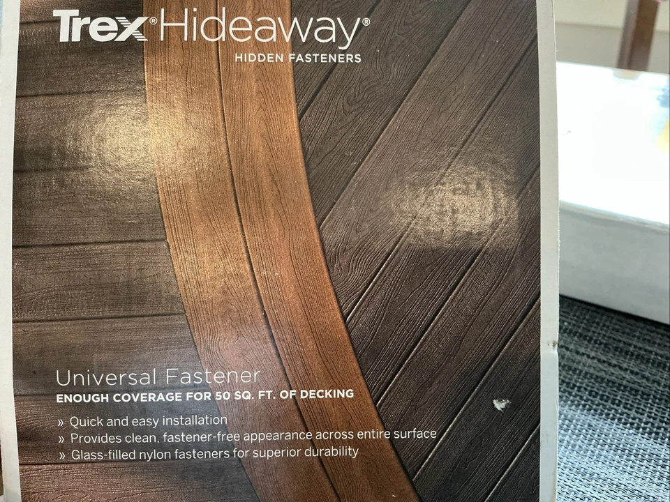 Sujetadores ocultos universales Trex Hideaway (90) suficientes para 50 cuadrados Cubierta de pies Foto 2 de 2