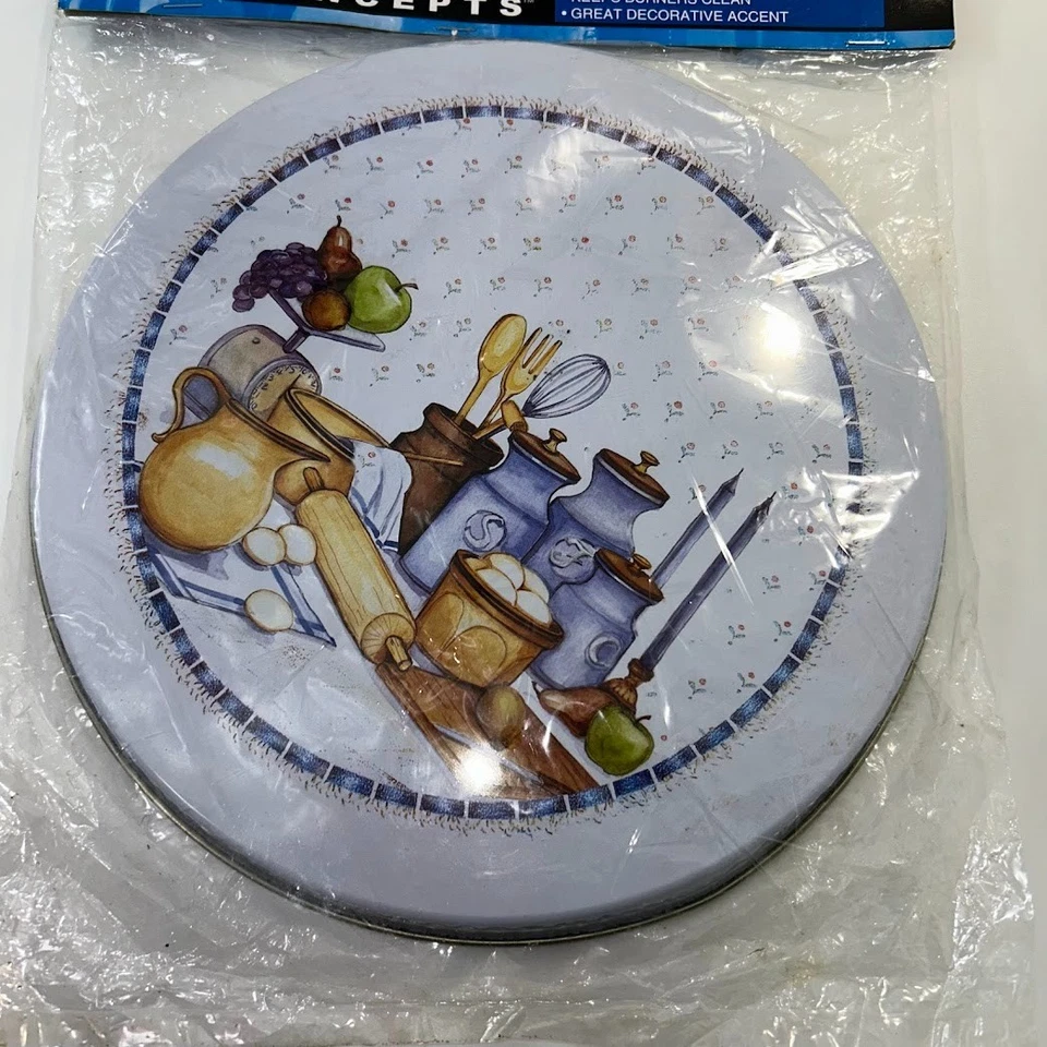 Nuevo Cooking Concepts Juego de 2 Cubiertas de Quemador de Estufa Eléctrica Diseño de Cocina 10" 8" Foto 3 de 4