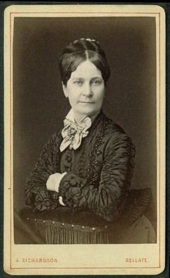 Annie Davies born 7/12 1825 CDV by Alan Richardson Surrey UK