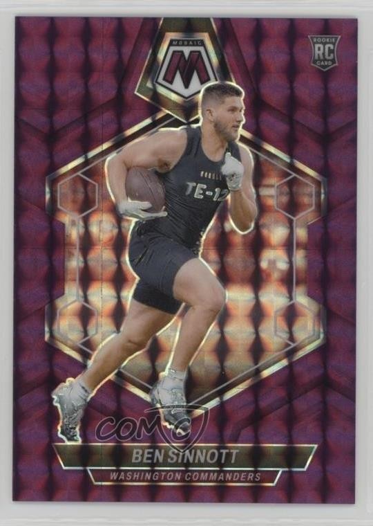 2024 Panini Mosaic Rookies Purple Prizm 42/49 Ben Sinnott #351 Rookie RC 0t1