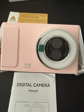 Digital Camera 1080P 48MP 32GB Pink. 2.8" Screen 16X Digital Zoom Kids Vlogging