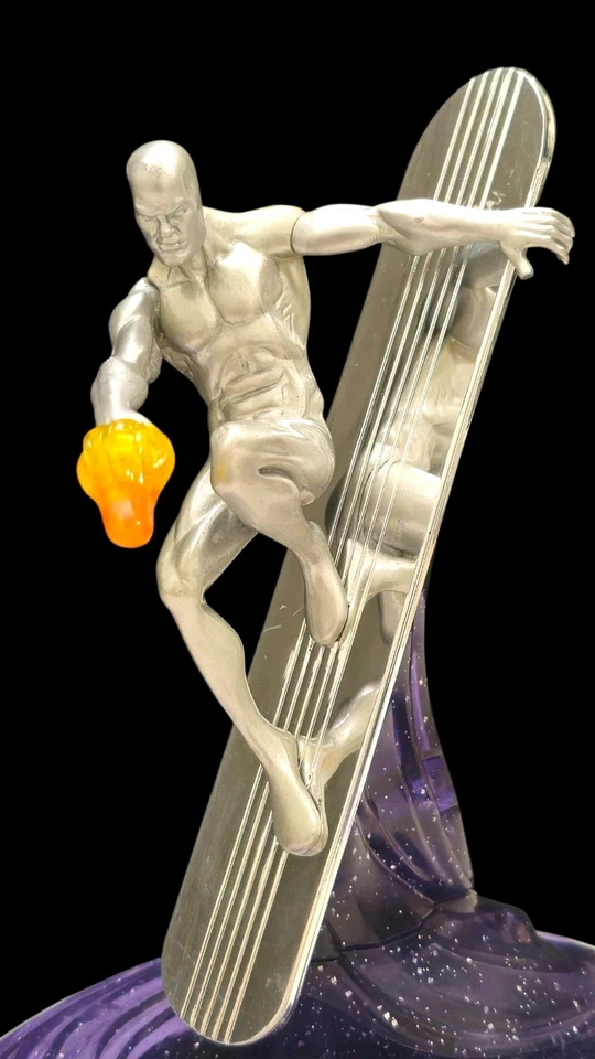 FIGURA SILVER SURFER FANTASTIC FOUR 2007 HASBRO - figura con arañazos Foto 4 de 4