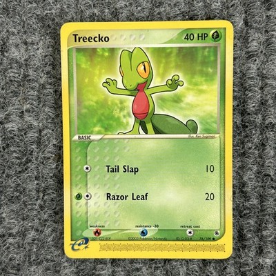 VTG Pokemon EX Ruby Sapphire Treecko 76/109 Regular Rare LP