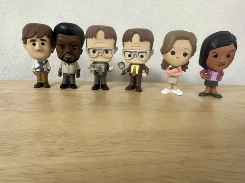 Funko Mystery Minis The Office Vinyl Figure Lot Of 6 - Dwight Kelly Jim Pam